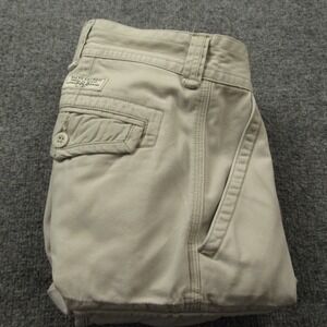 Polo Ralph Lauren Shorts Mens 46Bx10 Cargo Beige Pockets Distressed Quiet Luxury